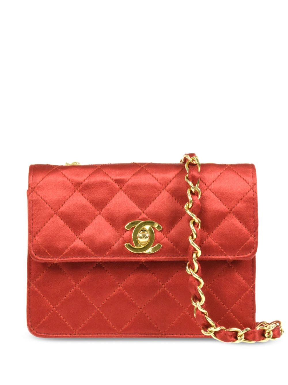 CHANEL Pre-Owned 1990s Mini Classic Flap Schultertasche - Rot von CHANEL Pre-Owned