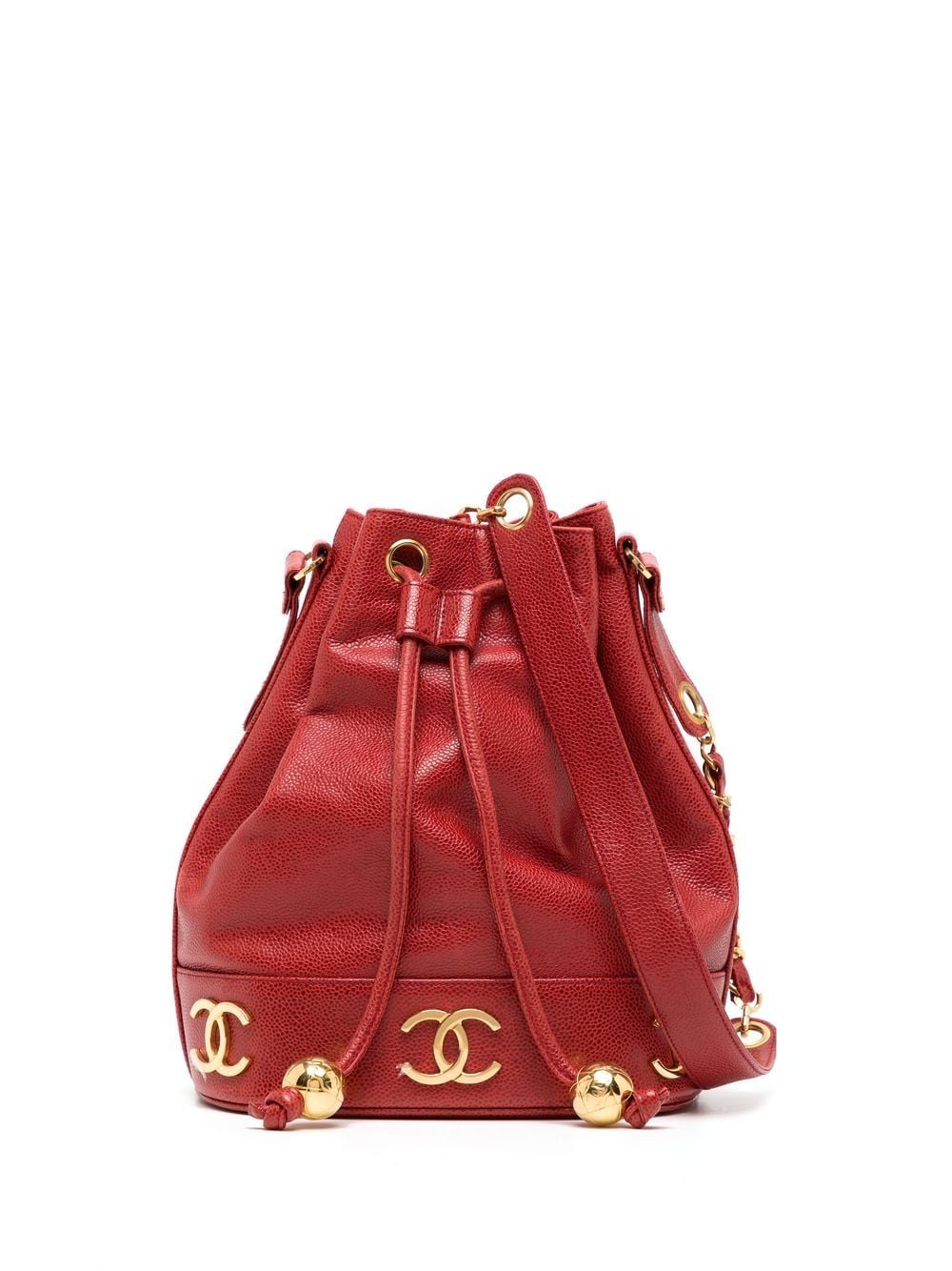 CHANEL Pre-Owned 1992 Beuteltasche mit CC - Rot von CHANEL Pre-Owned