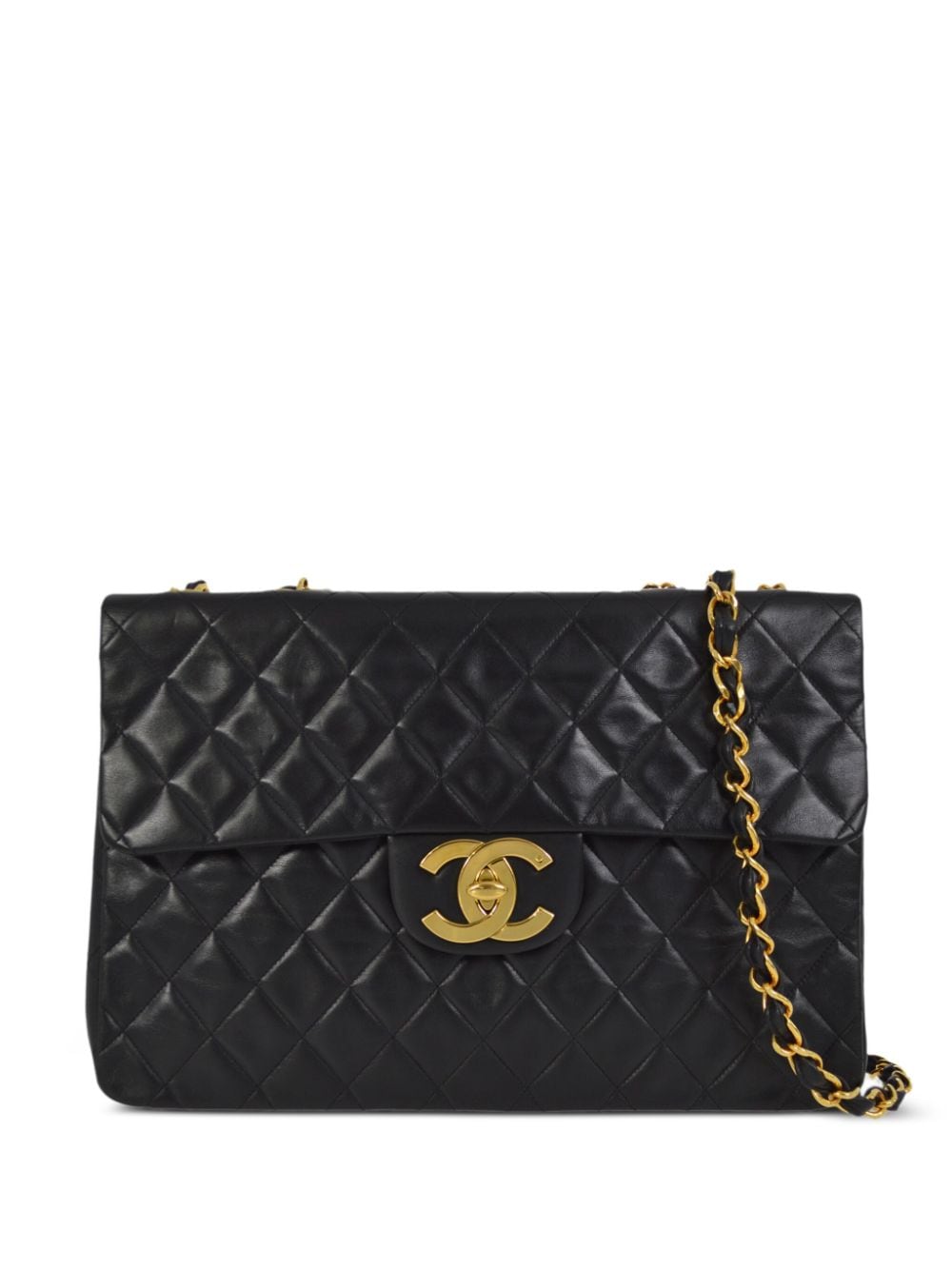 CHANEL Pre-Owned 1995 Classic Flap Maxi Schultertasche - Schwarz von CHANEL Pre-Owned