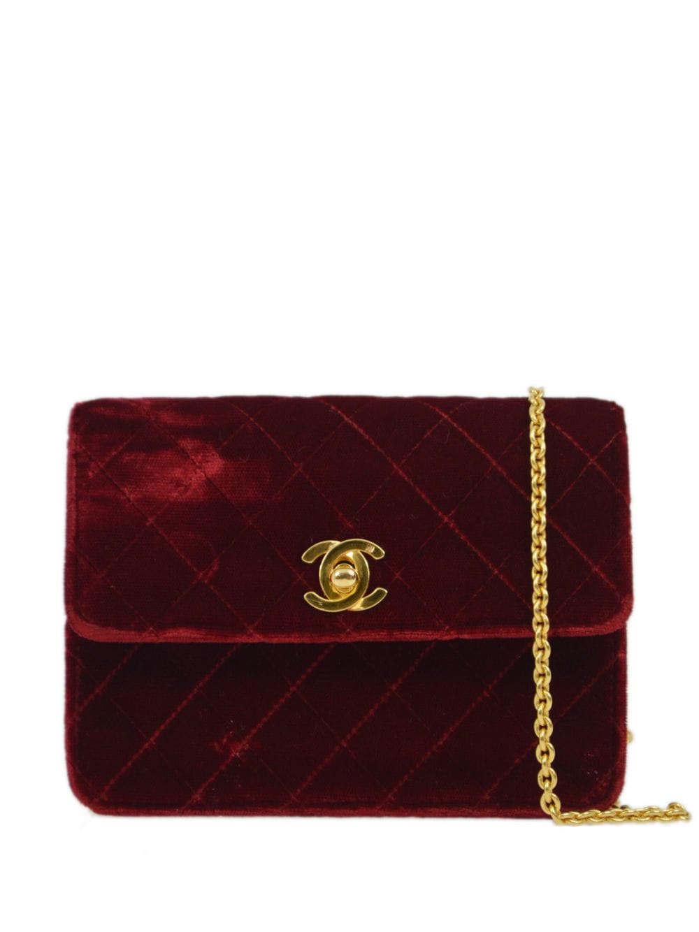 CHANEL Pre-Owned 1995 micro Classic Flap Schultertasche - Rot von CHANEL Pre-Owned