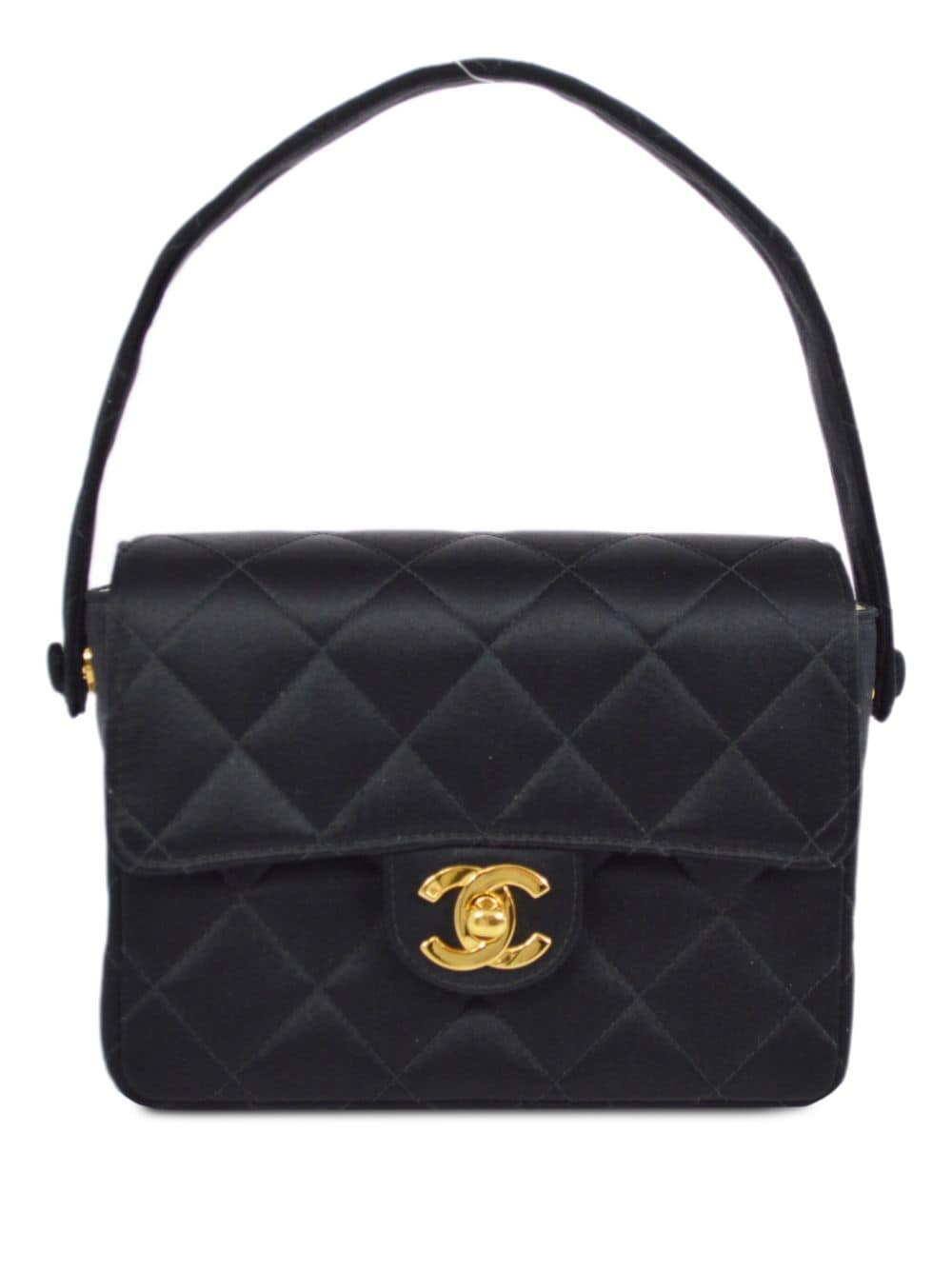 CHANEL Pre-Owned 1995 mini Classic Square Flap Schultertasche - Schwarz von CHANEL Pre-Owned