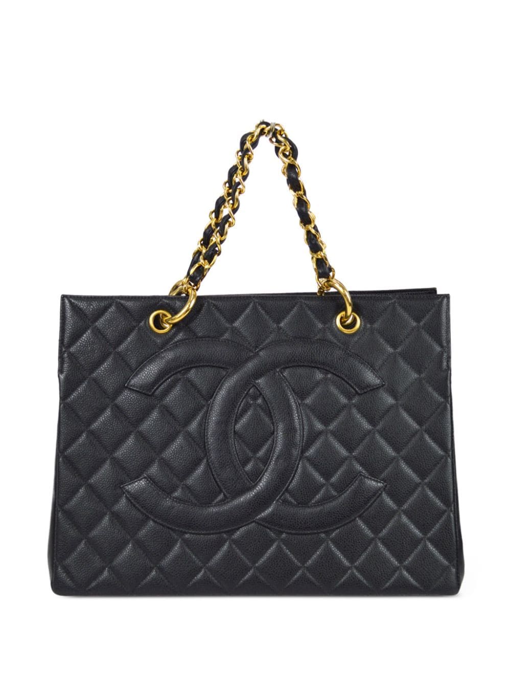 CHANEL Pre-Owned 1997 Jumbo CC Handtasche - Schwarz von CHANEL Pre-Owned