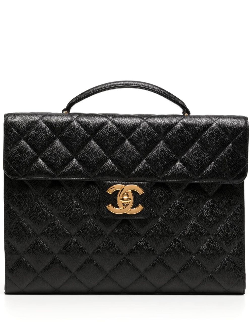 CHANEL Pre-Owned 1997 Klassische Aktentasche - Schwarz von CHANEL Pre-Owned