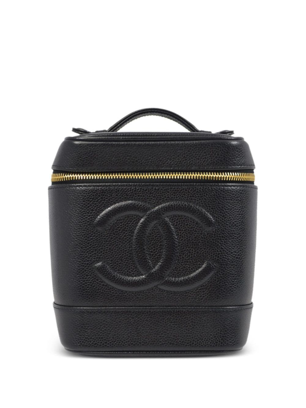 CHANEL Pre-Owned 1998 Kosmetiktasche mit CC-Steppung - Schwarz von CHANEL Pre-Owned