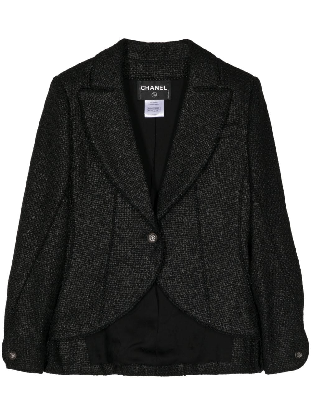 CHANEL Pre-Owned 2000 Einreihiger Blazer - Schwarz von CHANEL Pre-Owned