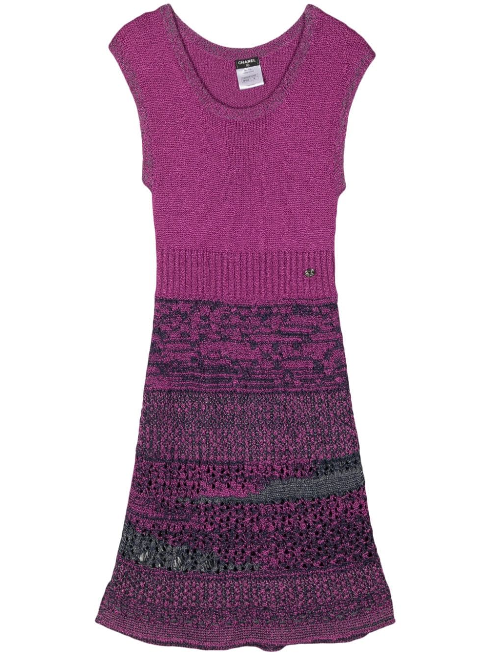 CHANEL Pre-Owned 2000 knitted midi dress - Violett von CHANEL Pre-Owned