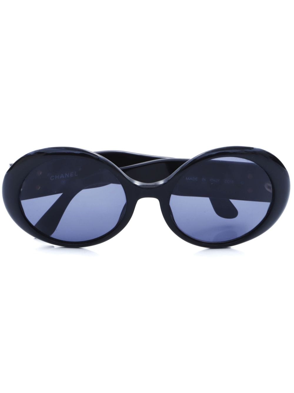 CHANEL Pre-Owned 2000 Sonnenbrille mit ovalem Gestell - Schwarz von CHANEL Pre-Owned