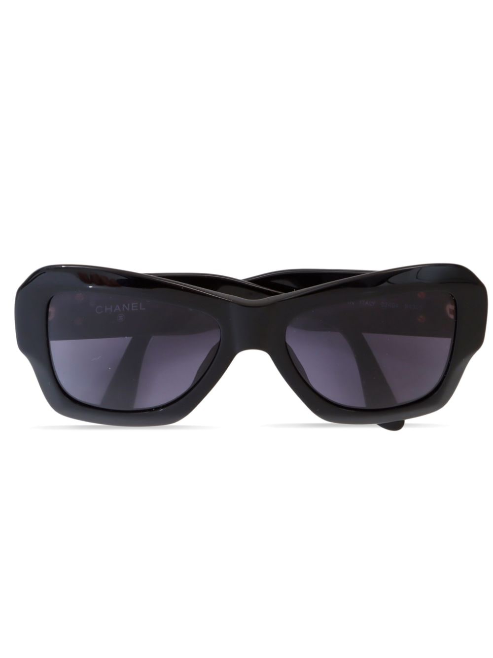 CHANEL Pre-Owned 2000s Sonnenbrille mit Schmetterling-Rahmen - Schwarz von CHANEL Pre-Owned