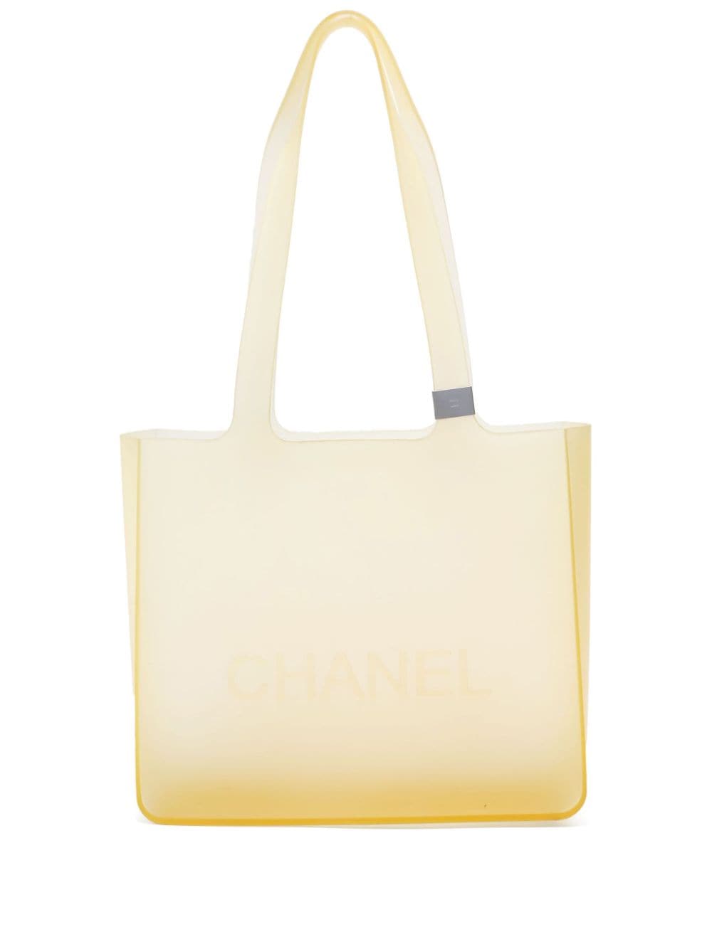CHANEL Pre-Owned 2000s Jelly Handtasche mit Logo-Prägung - Orange von CHANEL Pre-Owned