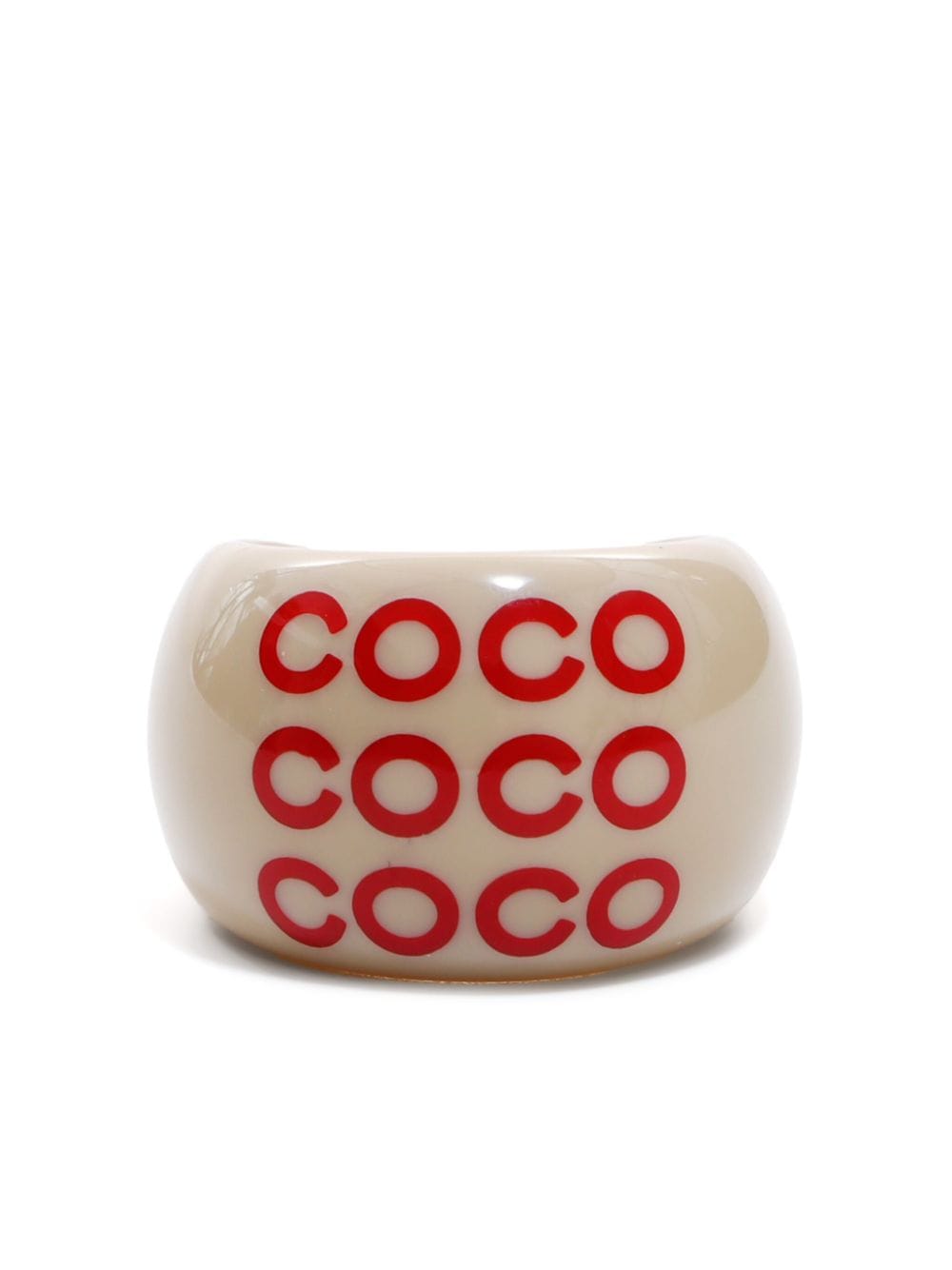 CHANEL Pre-Owned 2001 Ring mit Coco-Print - Nude von CHANEL Pre-Owned