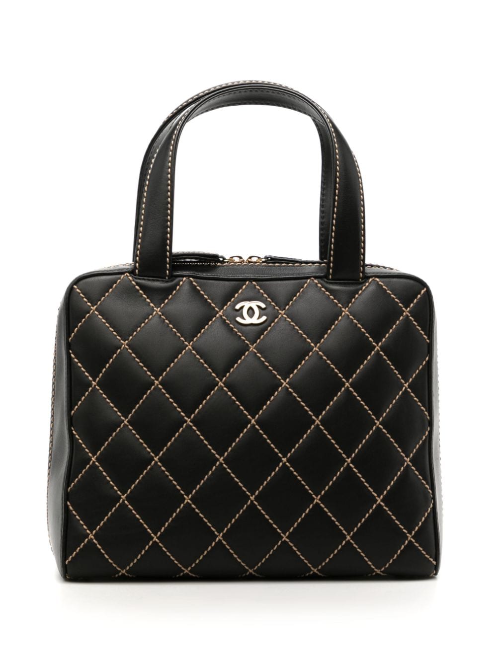 CHANEL Pre-Owned 2002 Handtasche mit Wild Stitch - Braun von CHANEL Pre-Owned