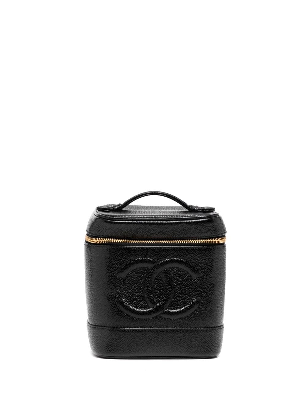 CHANEL Pre-Owned 2002 Kosmetiktasche mit CC-Logo - Schwarz von CHANEL Pre-Owned