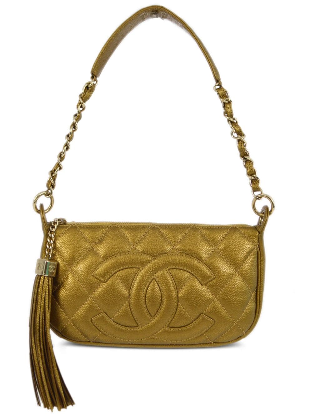 CHANEL Pre-Owned 2005 Handtasche mit Rautensteppung - Gold von CHANEL Pre-Owned