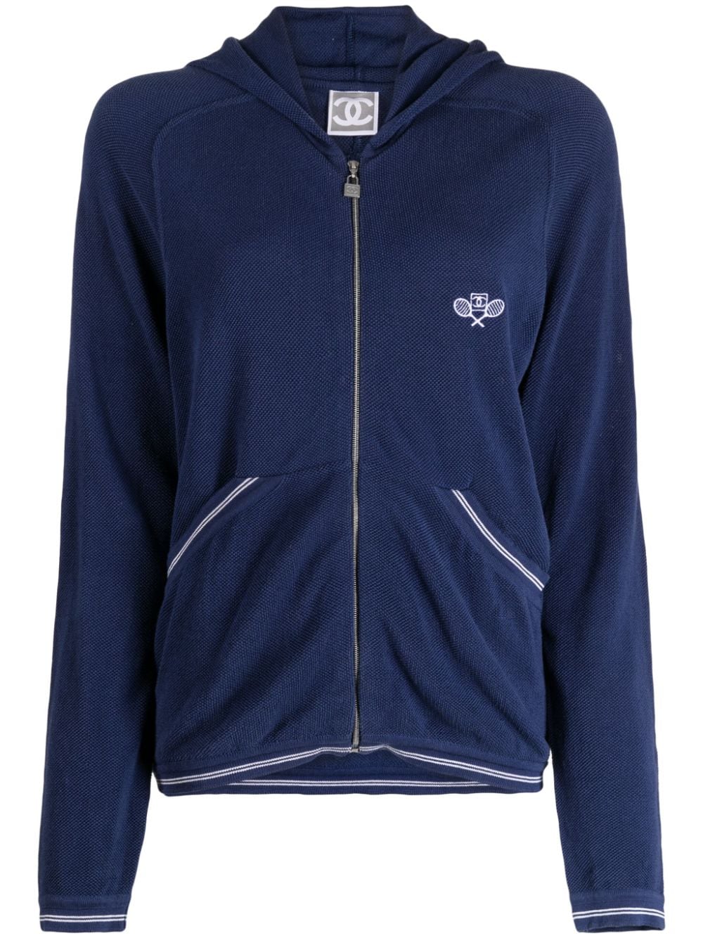 CHANEL Pre-Owned 2005 Sports Line Kapuzenjacke - Blau von CHANEL Pre-Owned