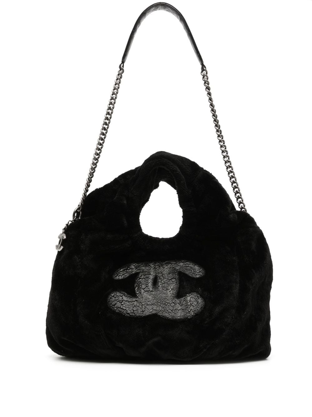 CHANEL Pre-Owned 2010-2011 Tasche mit CC-Patch - Schwarz von CHANEL Pre-Owned