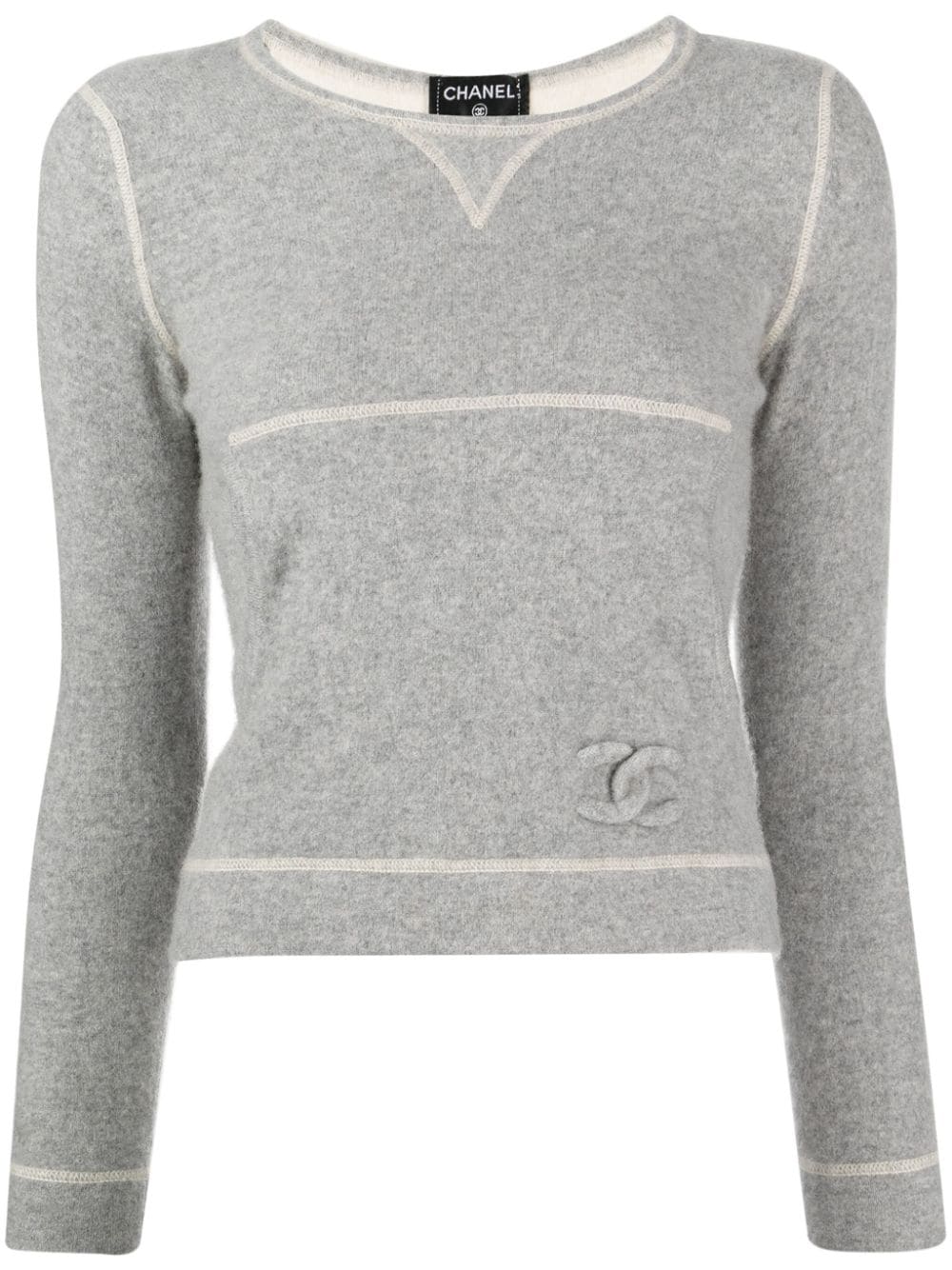 CHANEL Pre-Owned 2011 Pullover mit CC - Grau von CHANEL Pre-Owned