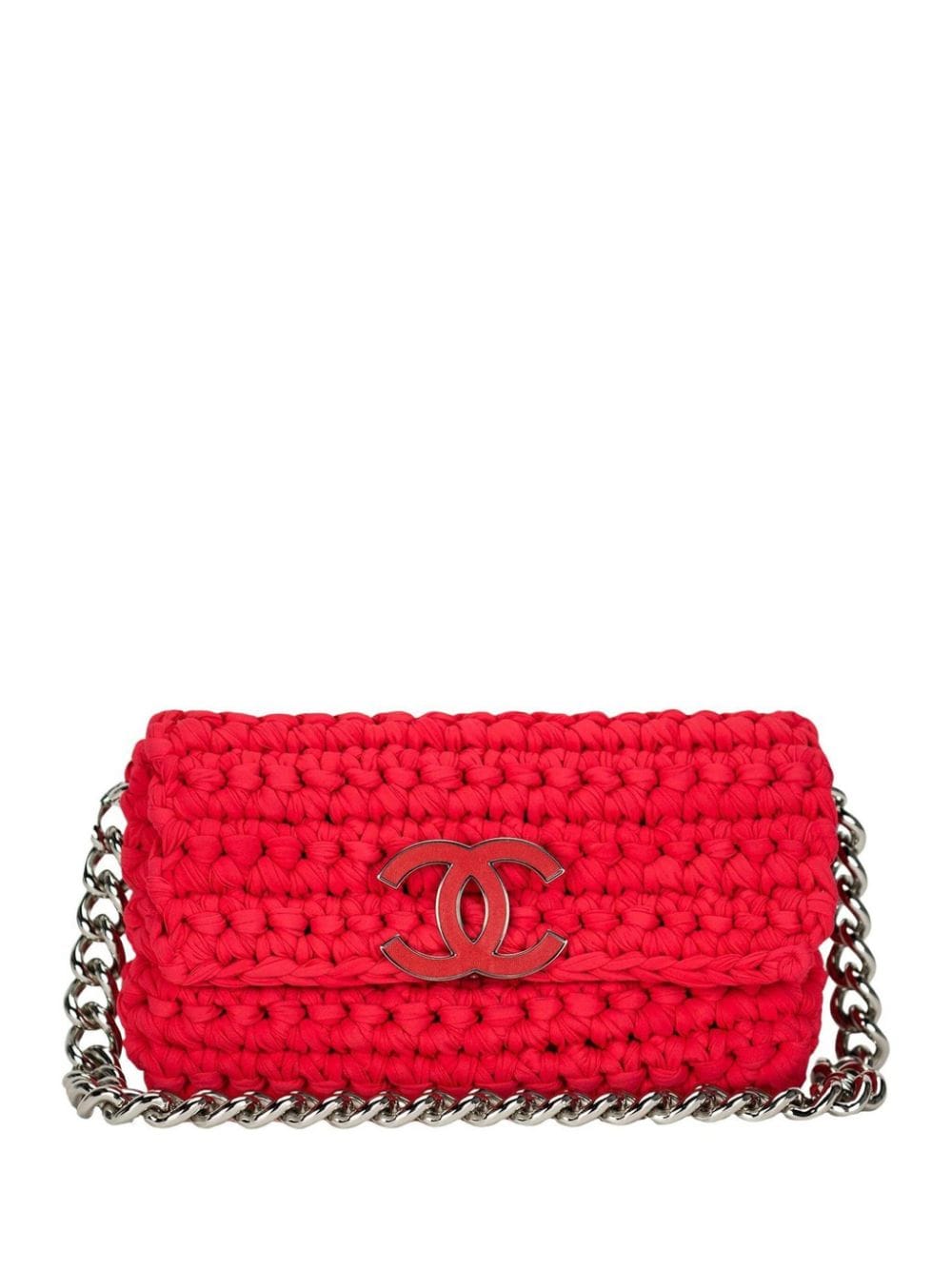 CHANEL Pre-Owned 2014 Cruise Crochet Flap Schultertasche - Rot von CHANEL Pre-Owned