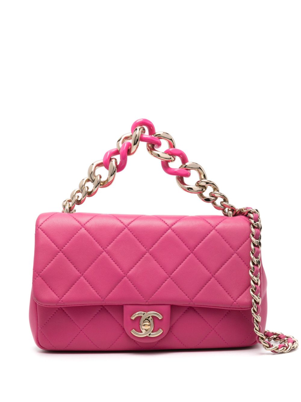 CHANEL Pre-Owned 2020er gesteppte Umhängetasche - Rosa von CHANEL Pre-Owned