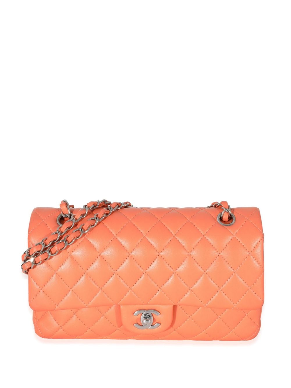 CHANEL Pre-Owned 2021 Mittelgroße Classic Flap Schultertasche - Orange von CHANEL Pre-Owned