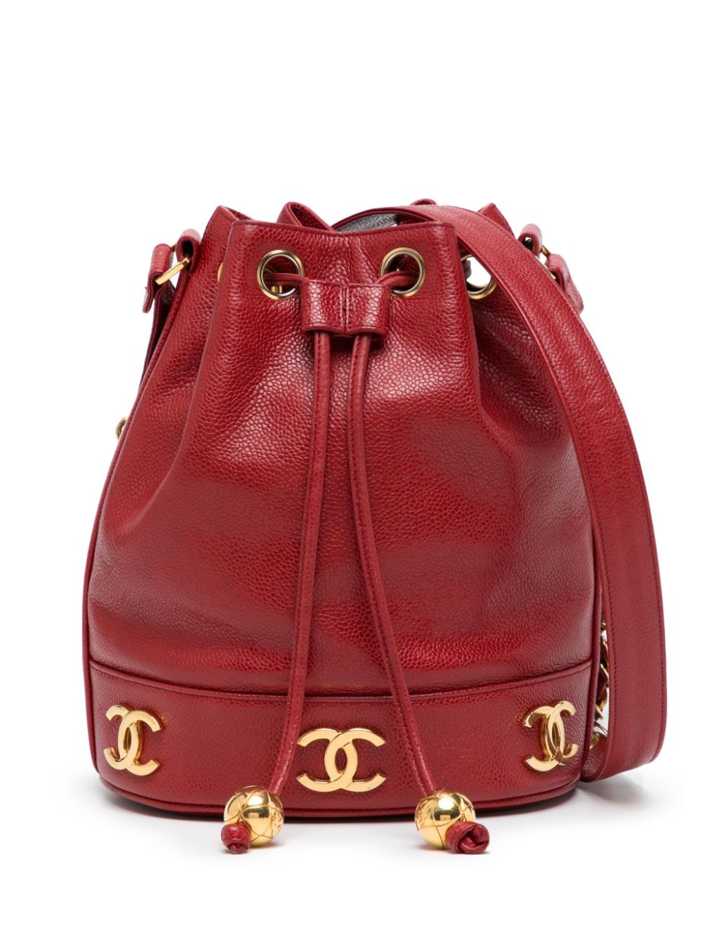 CHANEL Pre-Owned Beuteltasche mit CCs - Rot von CHANEL Pre-Owned