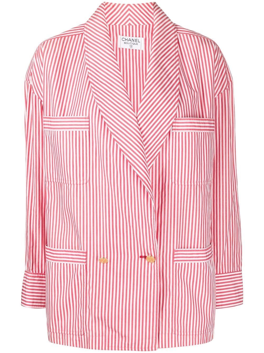 CHANEL Pre-Owned Doppelreihiger Blazer - Rot von CHANEL Pre-Owned