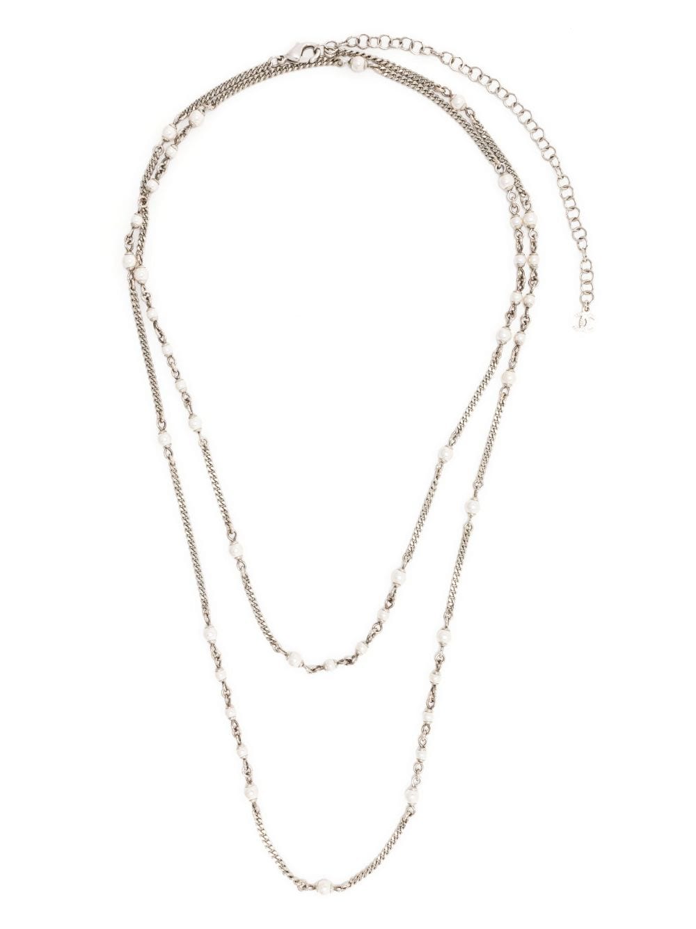 CHANEL Pre-Owned Halskette mit Perlen - Silber von CHANEL Pre-Owned