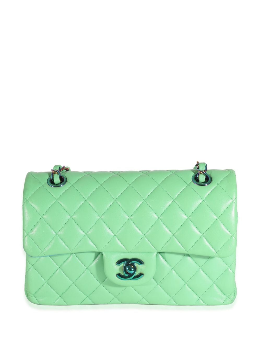 CHANEL Pre-Owned Kleine Schultertasche mit Double Flap - Grün von CHANEL Pre-Owned