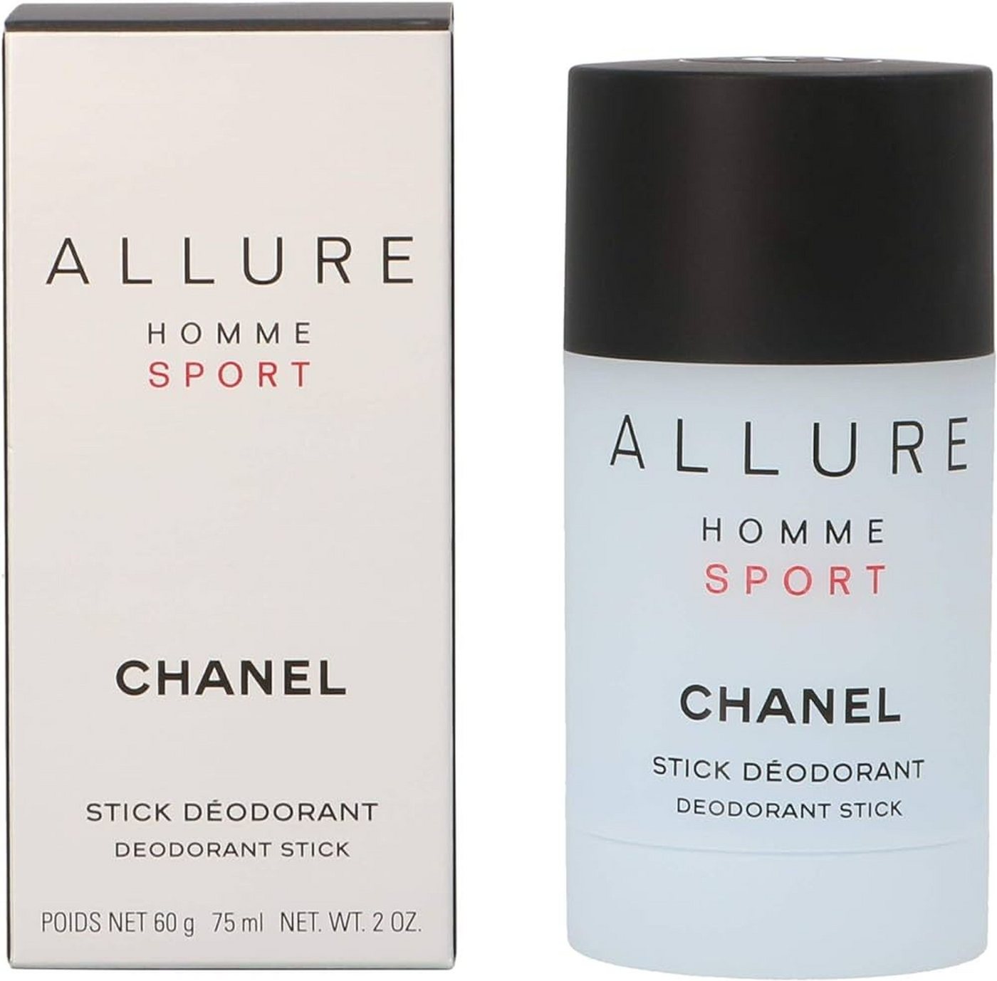CHANEL Deo-Stift Allure Homme Sport Herren Deodorant Stick, CHANEL, holzige und zitrusfrische Duftnoten für den Mann von CHANEL