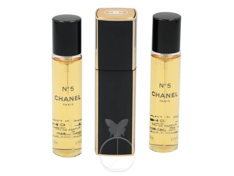 CHANEL Eau de Parfum Chanel No 5 Eau de Parfum Twist and Spray 3 x 20 ml mit Zerstäuber von CHANEL