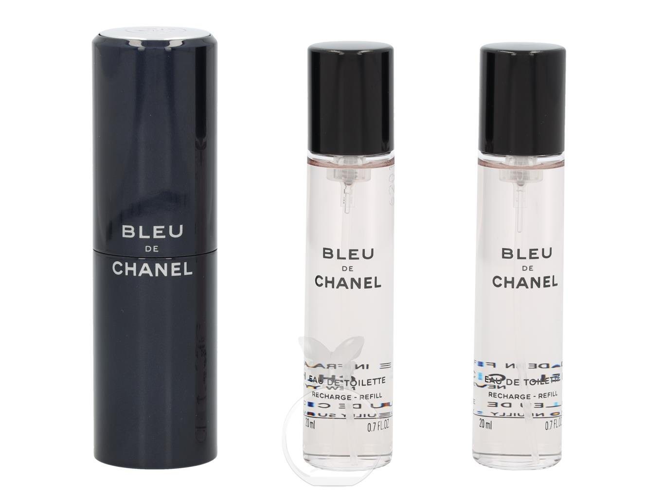 CHANEL Eau de Toilette Chanel Bleu de Chanel Eau de Toilette 3 x 20 ml mit Zerstäuber, 1-tlg. von CHANEL