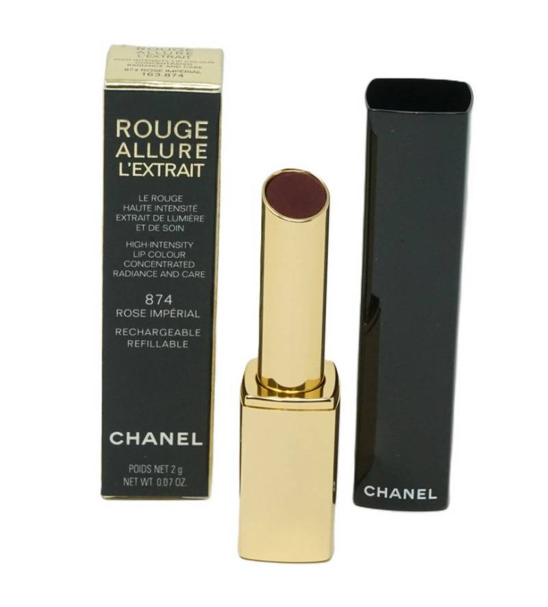 CHANEL Lippenstift Chanel L'Extrait lip colour 874 Rose Imperial refillable 2g von CHANEL