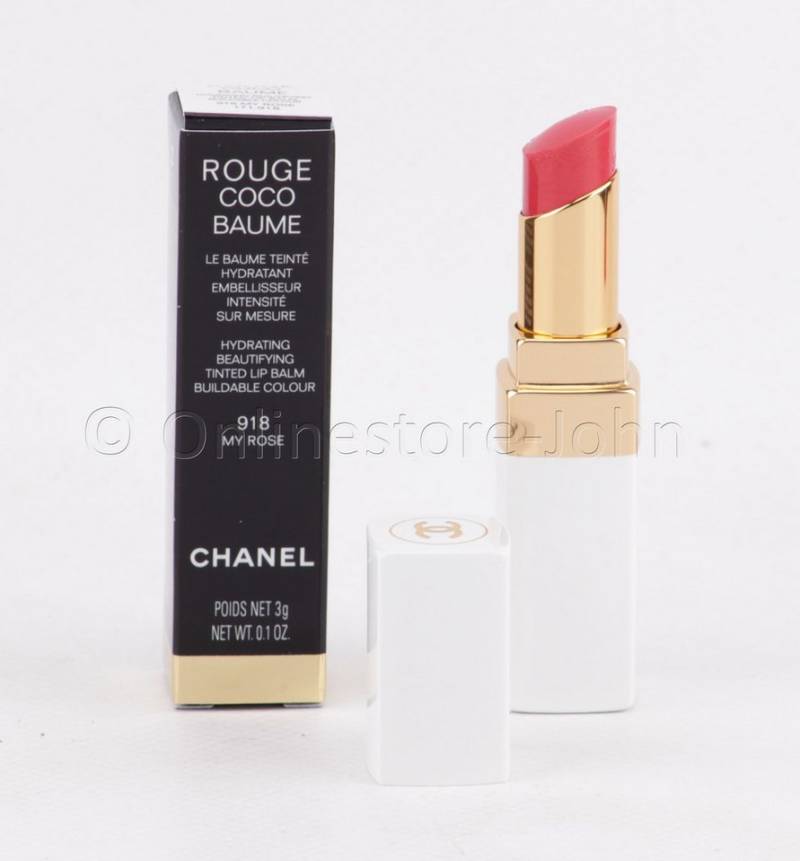 CHANEL Lippenstift Rouge Coco Baume - Hydrating Beautifying Tinted Lip Balm 3g - 918 My R von CHANEL
