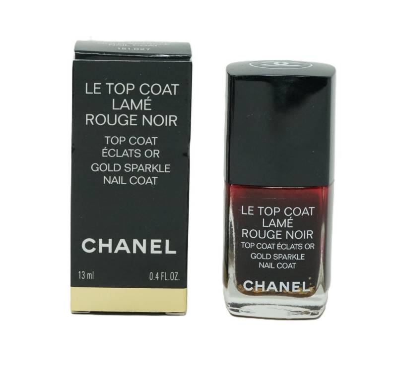 CHANEL Nagellack Chanel Le Top Coat Lame Rouge Noir Gold Sparkle Nail Coat 13ml von CHANEL