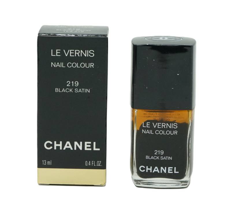 CHANEL Nagellack Chanel Le Vernis Nagellack 219 Black Satin 13ml von CHANEL
