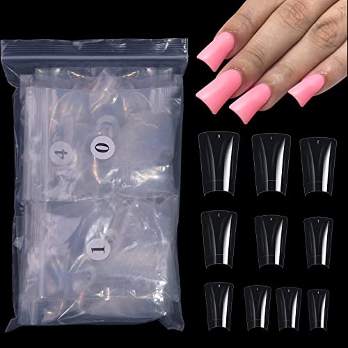CHANGAR 500 Stück Entenfüße Stil Nagelspitzen Transparent Entenfüße Fan Flare Nail Extension Patch für Acrylnägel Breite French False Nail Extension Tips Special Shapes Half Cover Acryl Nail Tips CHANGAR 500 Stück Entenfüße Stil Nagelspitzen Transparent Entenfüße Fan Flare Nail Extension Patch für Acrylnägel Breite French False Nail Extension Tips Special Shapes Half Cover Acryl Nail Tips von CHANGAR