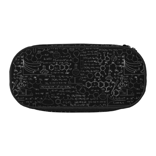 CHANGLEI Abstraktes Federmäppchen mit doppeltem Reißverschluss und 4 Stiftfächern, Netztasche, bedruckt, leicht, strapazierfähiges Polyester, Federmäppchen für Schule, Büro oder Make-up-Organizer von CHANGLEI