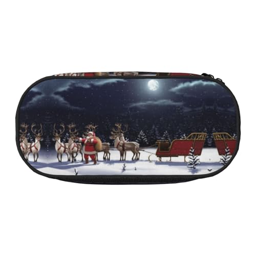 CHANGLEI Federmäppchen mit doppeltem Reißverschluss und 4 Stiftfächern, Netztasche, bedruckt, leicht, langlebig, Polyester, für Schule, Büro oder Make-up-Organizer von CHANGLEI