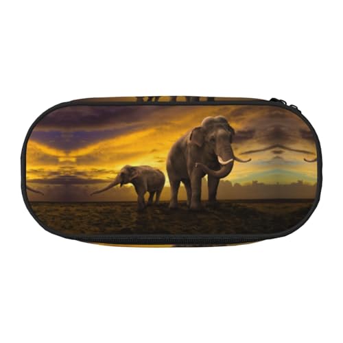 CHANGLEI Federmäppchen mit doppeltem Reißverschluss und 4 Stiftfächern, Netztasche, bedruckt, leicht, langlebig, Polyester, für Schule, Büro oder Make-up-Organizer von CHANGLEI