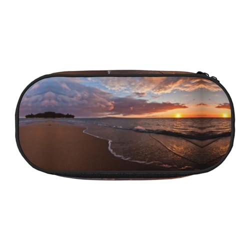 CHANGLEI Federmäppchen mit doppeltem Reißverschluss und 4 Stiftfächern, Netztasche, bedruckt, leicht, langlebig, Polyester, für Schule, Büro oder Make-up-Organizer von CHANGLEI