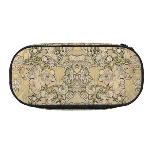 CHANGLEI Federmäppchen mit doppeltem Reißverschluss und 4 Stiftfächern, Netztasche, bedruckt, leicht, langlebig, Polyester, für Schule, Büro oder Make-up-Organizer von CHANGLEI