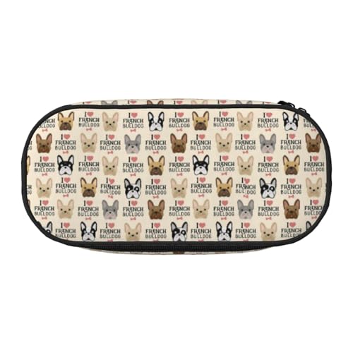 CHANGLEI Federmäppchen mit doppeltem Reißverschluss und 4 Stiftfächern, Netztasche, bedruckt, leicht, strapazierfähiges Polyester, Federmäppchen für Schule, Büro oder Make-up-Organizer von CHANGLEI