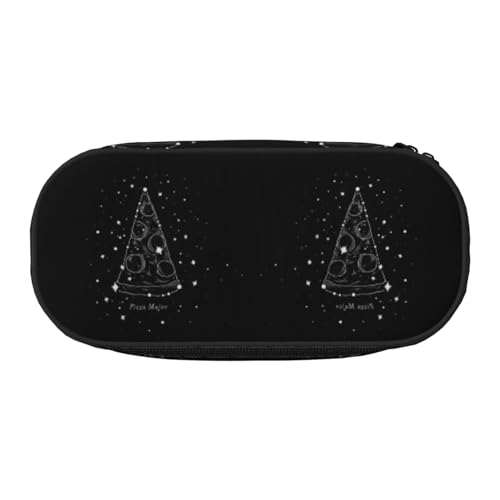 CHANGLEI Federmäppchen mit doppeltem Reißverschluss und 4 Stiftfächern, Netztasche, bedruckt, leicht, strapazierfähiges Polyester, für Schule, Büro oder Make-up-Organizer von CHANGLEI