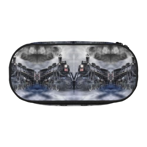 CHANGLEI Federmäppchen mit doppeltem Reißverschluss und 4 Stiftfächern, Netztasche, bedruckt, leicht, strapazierfähiges Polyester, für Schule, Büro oder Make-up-Organizer von CHANGLEI