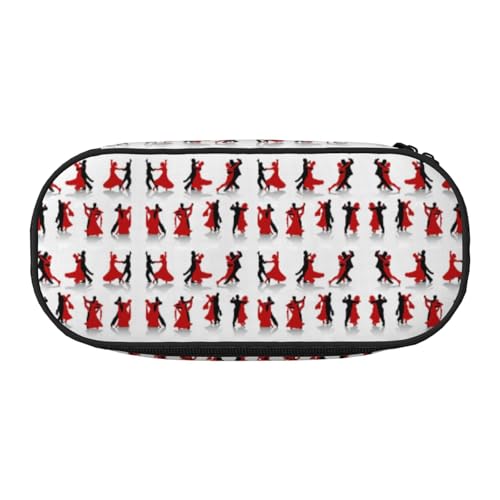 CHANGLEI Federmäppchen mit doppeltem Reißverschluss und 4 Stiftfächern, Netztasche, bedruckt, leicht, strapazierfähiges Polyester, für Schule, Büro oder Make-up-Organizer von CHANGLEI