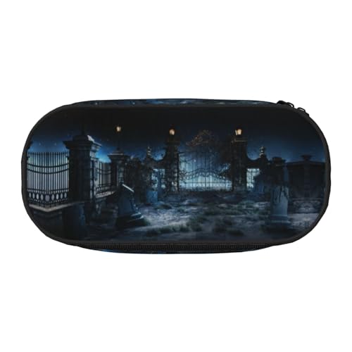 CHANGLEI Federmäppchen mit doppeltem Reißverschluss und 4 Stiftfächern, Netztasche, bedruckt, leicht, strapazierfähiges Polyester, für Schule, Büro oder Make-up-Organizer von CHANGLEI