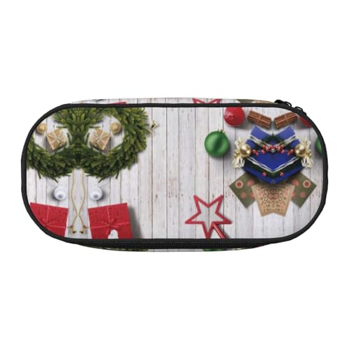 CHANGLEI Federmäppchen mit doppeltem Reißverschluss und 4 Stiftfächern, Netztasche, bedruckt, leicht, strapazierfähiges Polyester, für Schule, Büro oder Make-up-Organizer von CHANGLEI