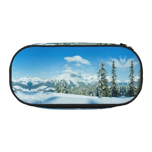 CHANGLEI Federmäppchen mit doppeltem Reißverschluss und 4 Stiftfächern, Netztasche, bedrucktes, leichtes, strapazierfähiges Polyester-Federmäppchen für Schule, Büro oder Make-up-Organizer von CHANGLEI