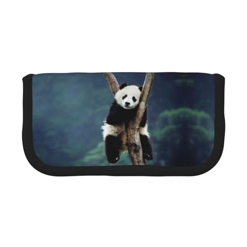 CHANGLEI Federmäppchen mit niedlichem Panda-Motiv, robustes Leinen-Federmäppchen mit durchgehendem Druck, doppelter Reißverschluss, schwarzer Rand, kontrastierendes Design, Mehrzweck-Organizer CHANGLEI Federmäppchen mit niedlichem Panda-Motiv, robustes Leinen-Federmäppchen mit durchgehendem Druck, doppelter Reißverschluss, schwarzer Rand, kontrastierendes Design, Mehrzweck-Organizer von CHANGLEI