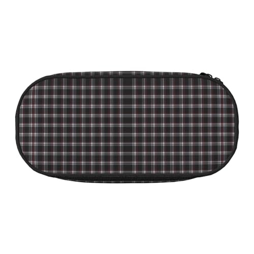 CHANGLEI Gestreiftes Federmäppchen mit doppeltem Reißverschluss und 4 Stiftfächern, Netztasche, bedruckt, leicht, strapazierfähiges Polyester, Federmäppchen für Schule, Büro oder Make-up-Organizer von CHANGLEI