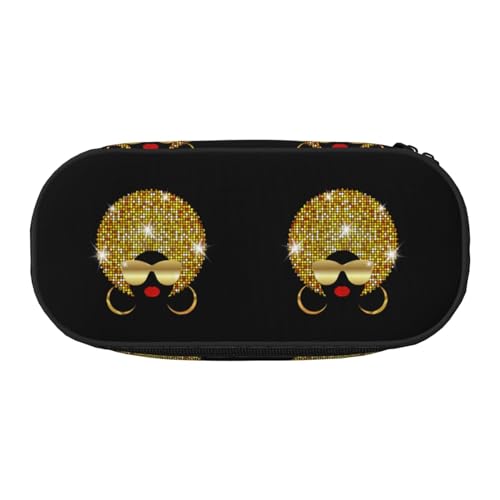 CHANGLEI Niedliches Federmäppchen mit doppeltem Reißverschluss und 4 Stiftfächern, Netztasche, bedruckt, leicht, strapazierfähiges Polyester, Federmäppchen für Schule, Büro oder Make-up-Organizer von CHANGLEI